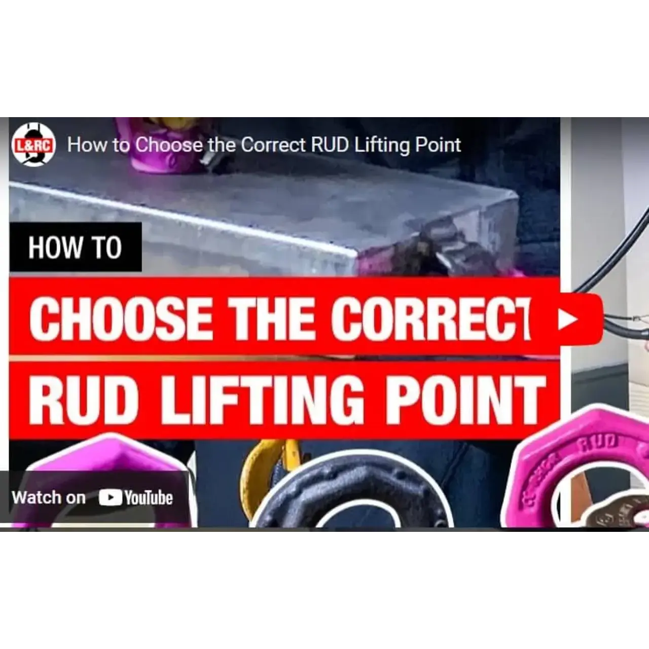 Lifting Frame Rud How to Choose the Correct RUD Lifting Point